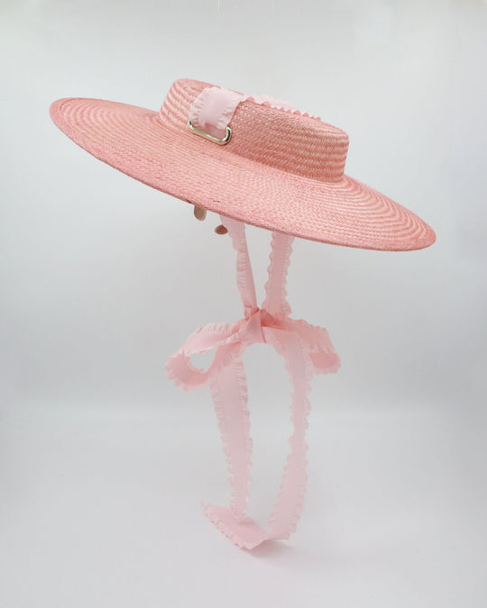 ANNIE (pink w pink ribbon) - FORD MILLINERY