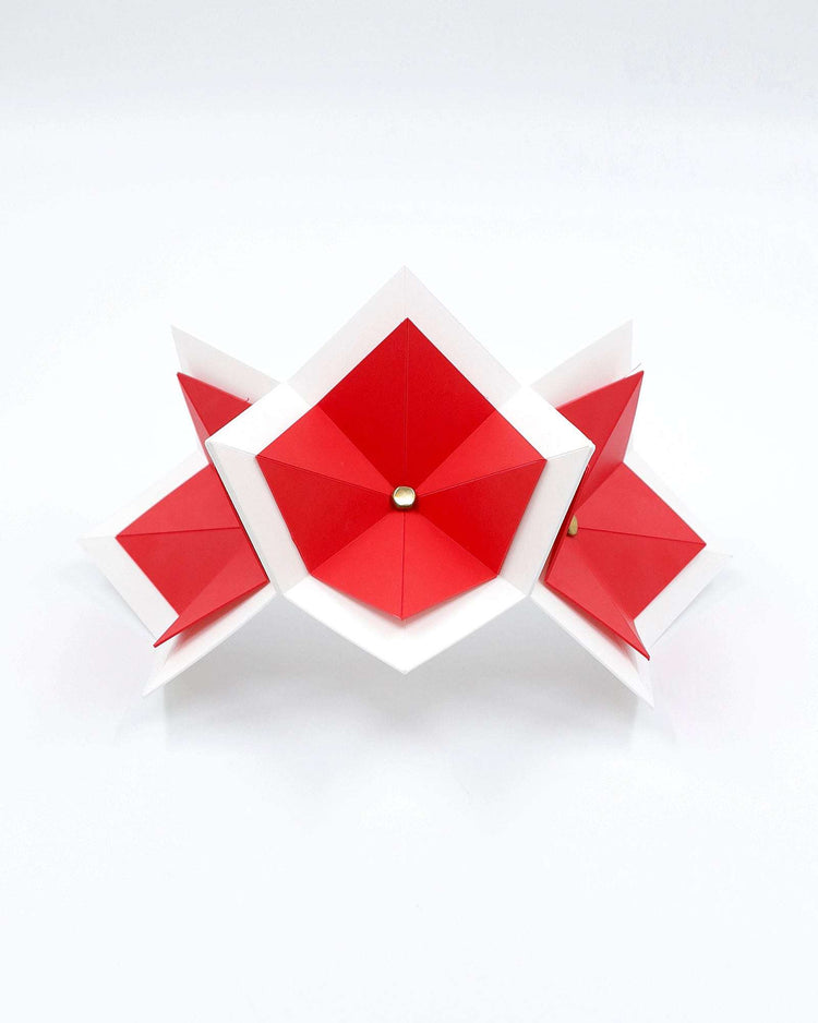 BALMAIN (red w- white) - FORD MILLINERY