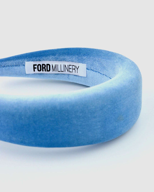 RACHEL (light blue velvet) - FORD MILLINERY