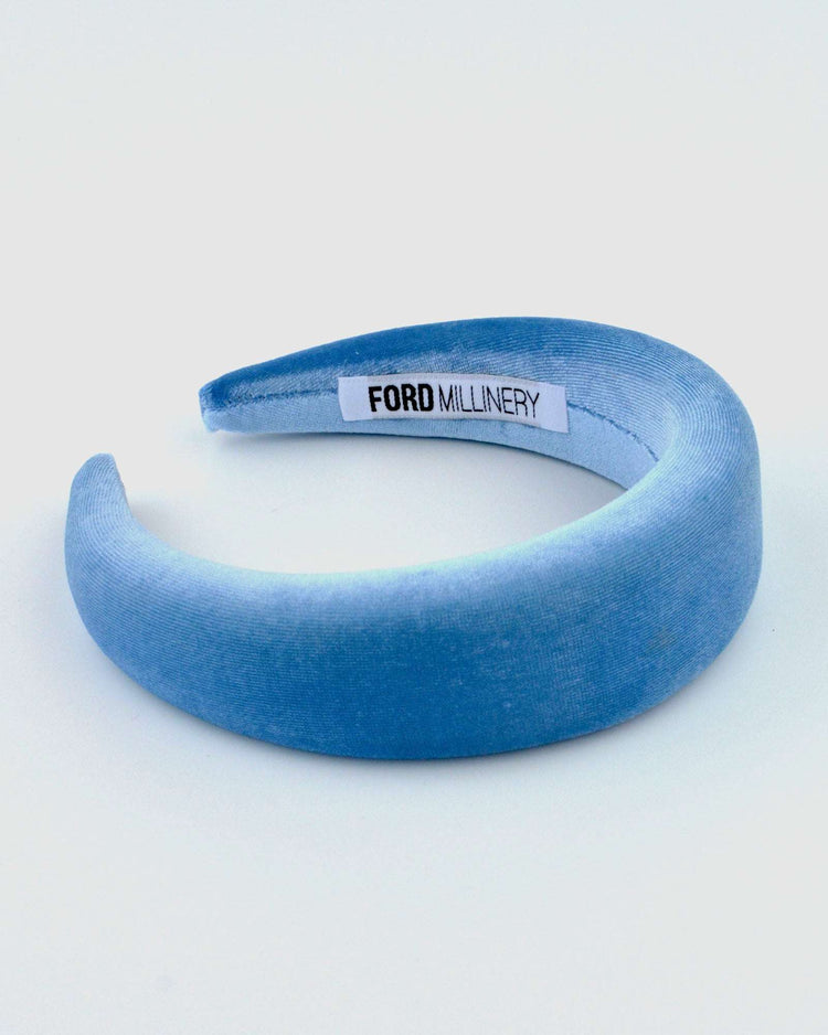 RACHEL (light blue velvet) - FORD MILLINERY