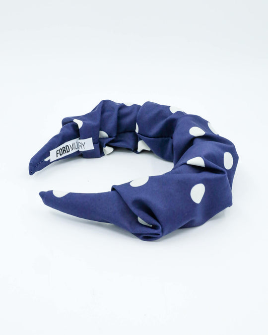 JUDE (navy polka) - FORD MILLINERY