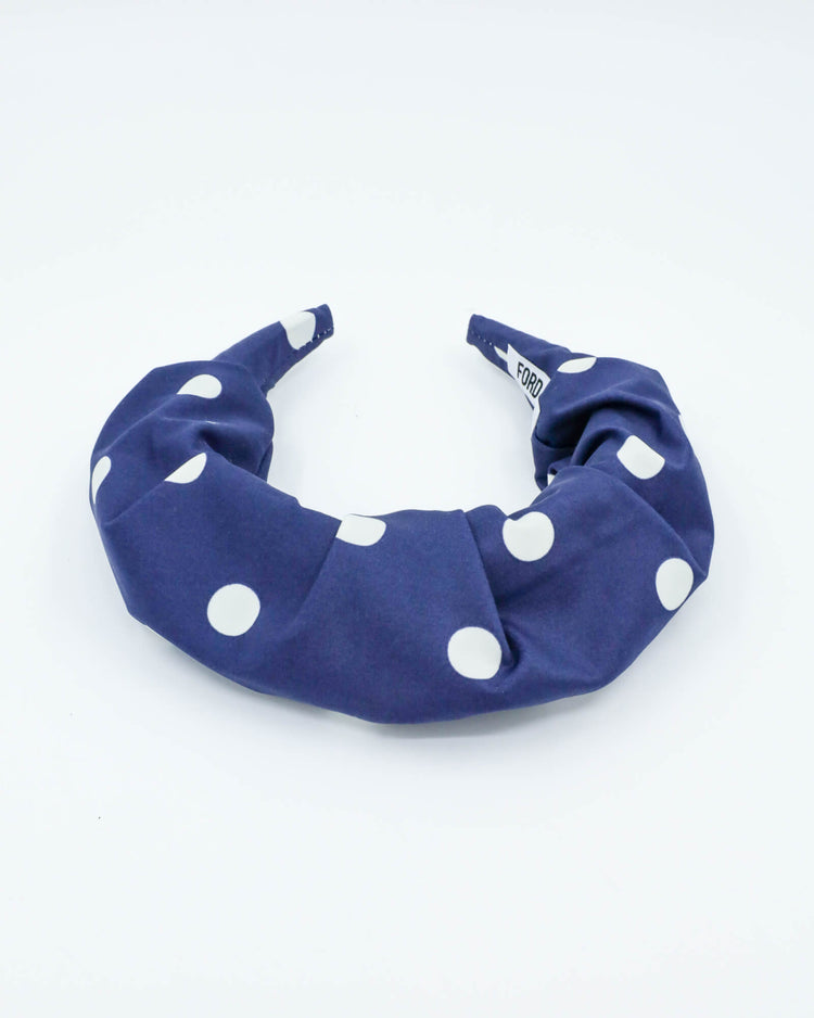 JUDE (navy polka) - FORD MILLINERY