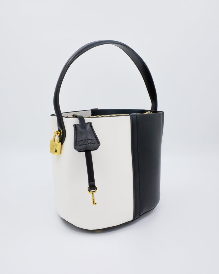 LANA BAG (black and white) - FORD MILLINERY