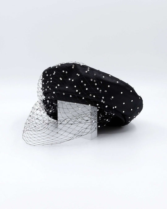 STARLET BERET (black) - FORD MILLINERY