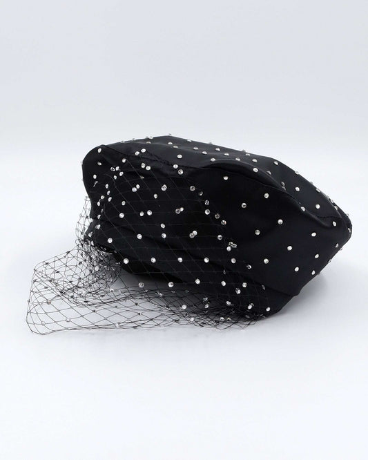 STARLET BERET (black) - FORD MILLINERY