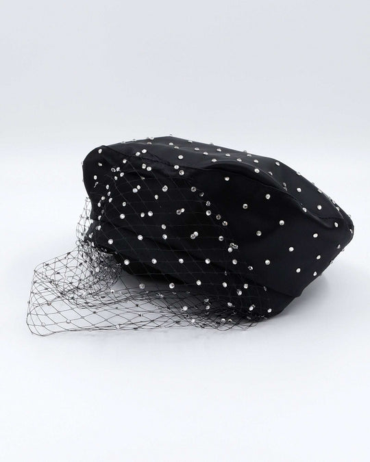 STARLET BERET (black) - FORD MILLINERY