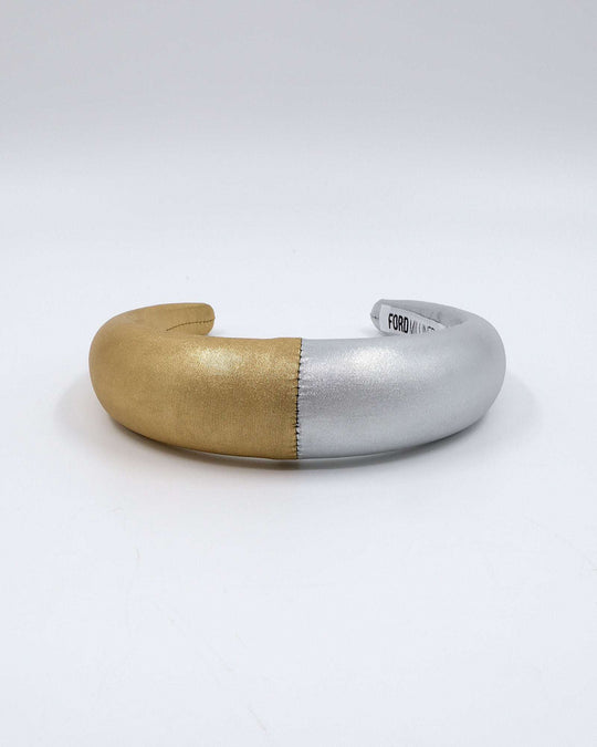 LANA PADDED HEADBAND (gold/silver) - FORD MILLINERY