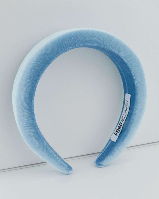 RACHEL (light blue velvet) - FORD MILLINERY