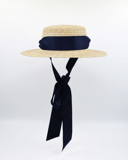 VENICE (straw/navy) Default Title - FORD MILLINERY