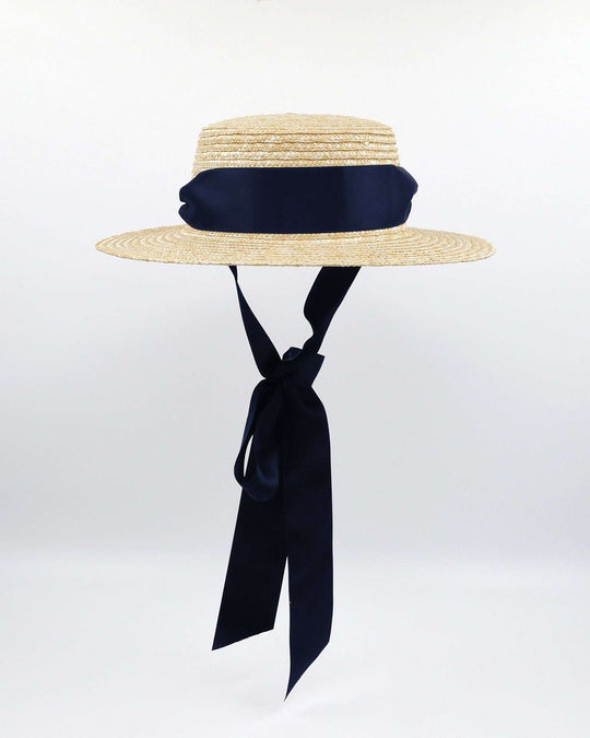 VENICE (straw/navy) Default Title - FORD MILLINERY