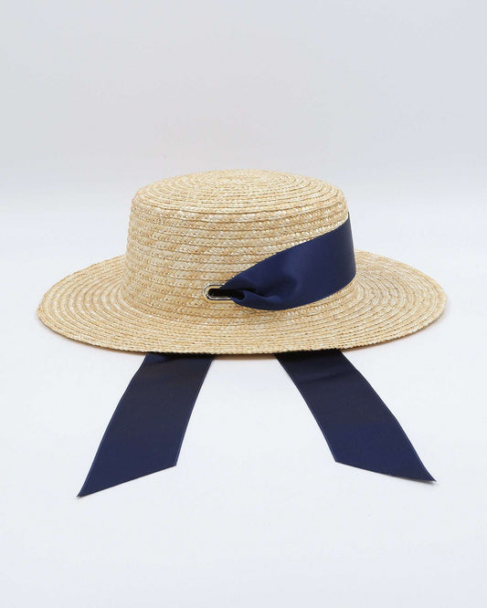 VENICE (straw/navy) Default Title - FORD MILLINERY