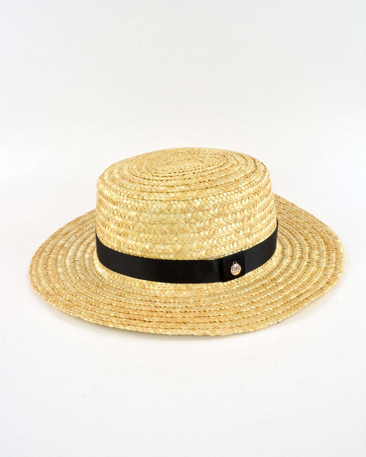 BETSY (natural w- grosgrain) - FORD MILLINERY