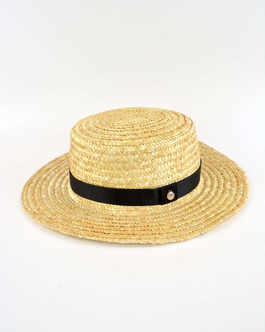 BETSY (natural w- grosgrain) - FORD MILLINERY