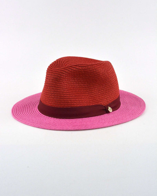 LANA HAT (red & pink) - FORD MILLINERY