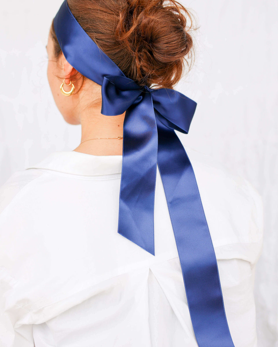 *A Navy Ribbon Crossbody