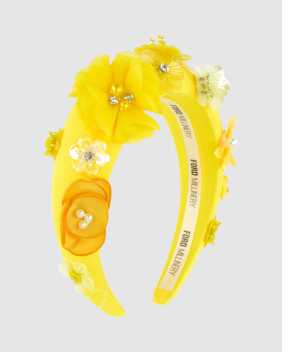 AKIRA (yellow) by FORD MILLINERY- side