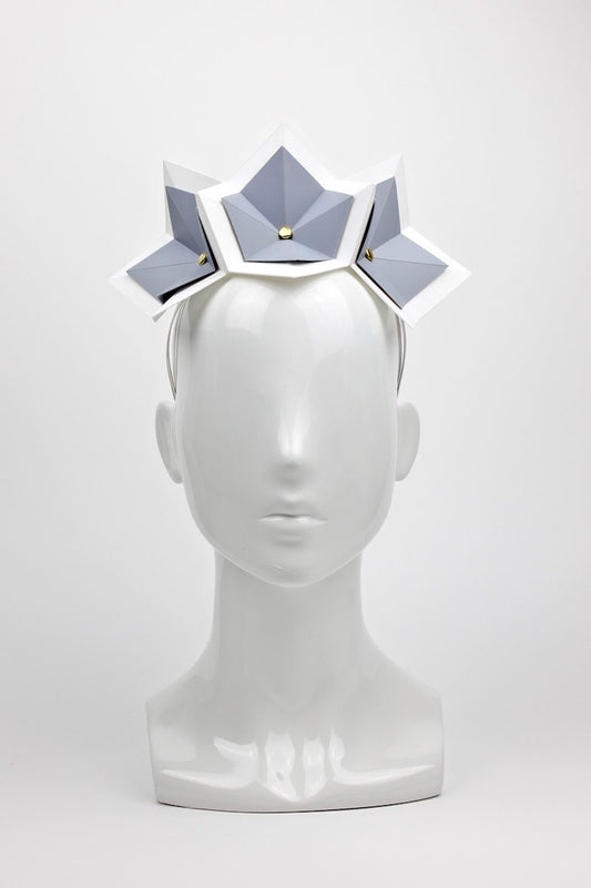 BALMAIN (grey w- white) - FORD MILLINERY