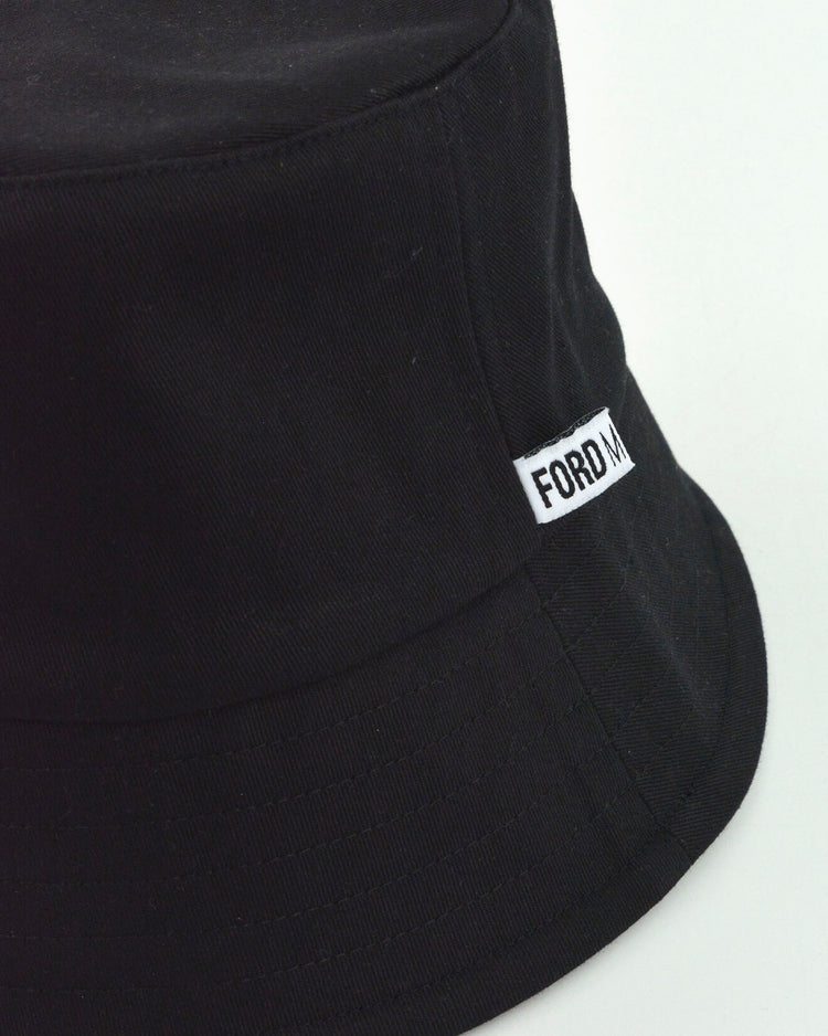 "BILLY" Unisex Bucket Hat by FORD MILLINERY | "BLACK" print