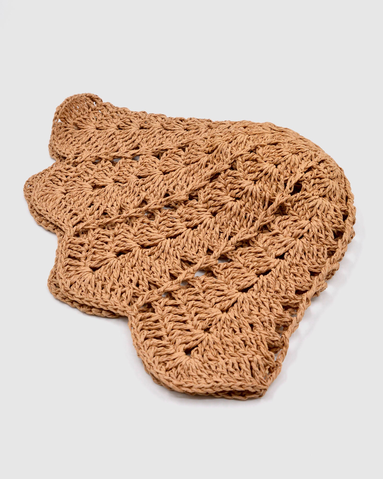 DAISY Crochet Bucket Hat (tan)