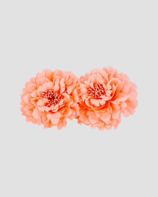 MARIA CLIPS (fluoro-peach) - FORD MILLINERY