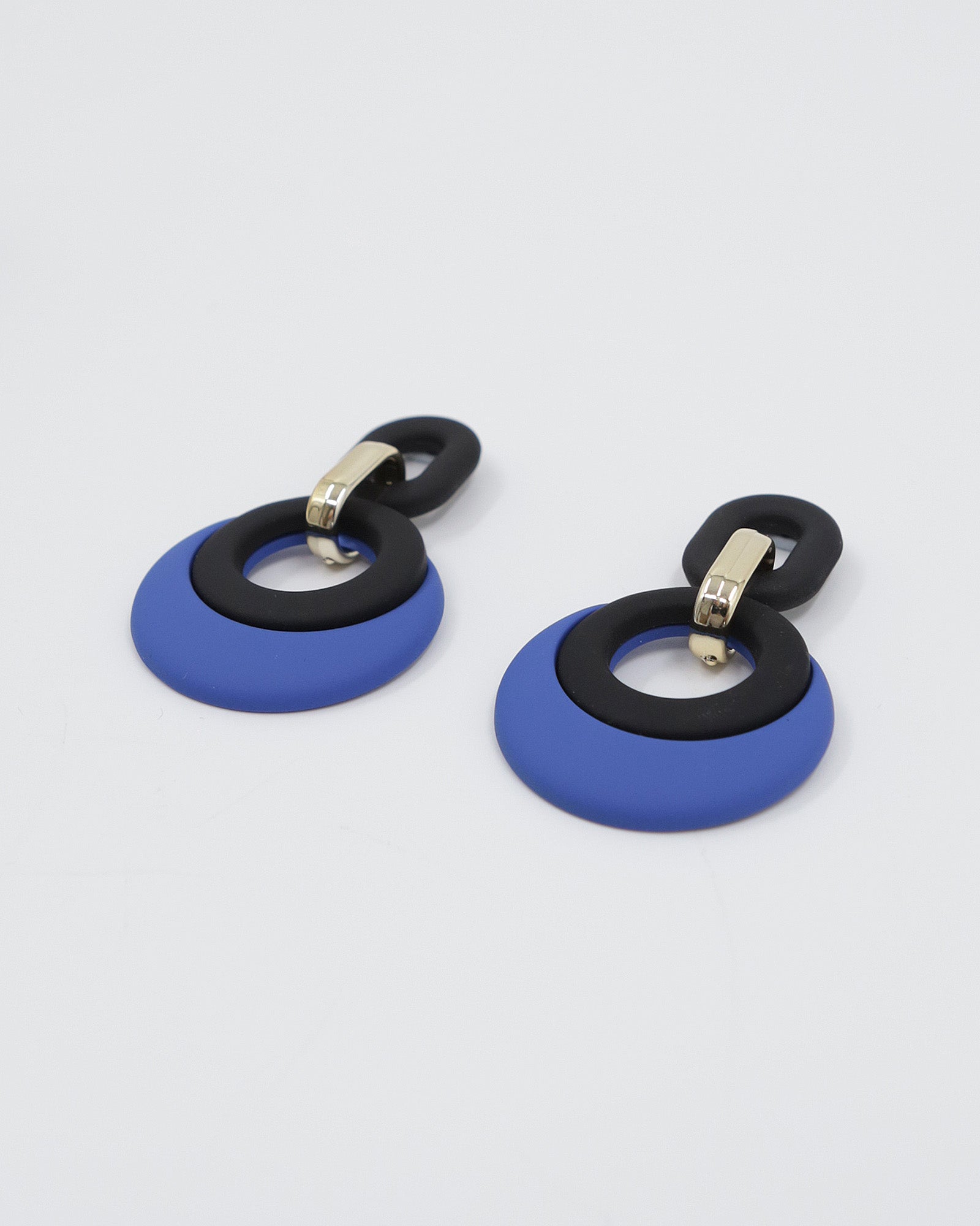 LIZZIE Earrings (black & blue)