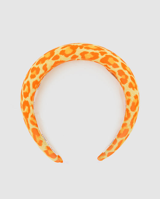 MONICA (orange cheetah) - FORD MILLINERY