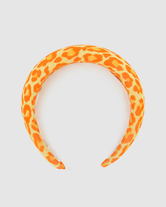 MONICA (orange cheetah) - FORD MILLINERY