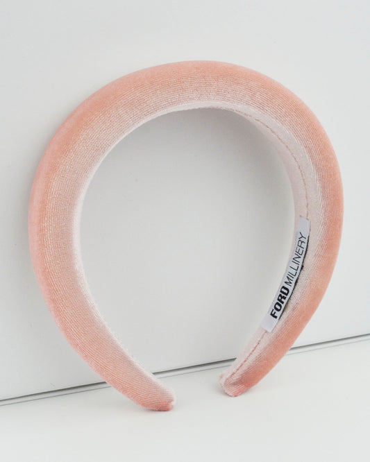 RACHEL Headband (peach velvet) Default Title - FORD MILLINERY