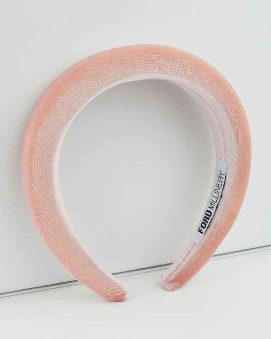 RACHEL Headband (peach velvet) Default Title - FORD MILLINERY