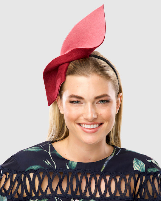 PEGGY (burgundy) by FORD MILLINERY