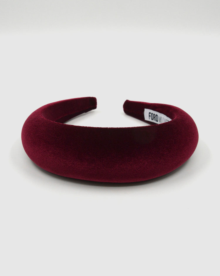 MONICA Headband (burgundy velvet)
