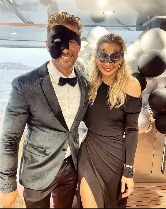 Anna Heinrich and Tim Robards in our Custom Masks