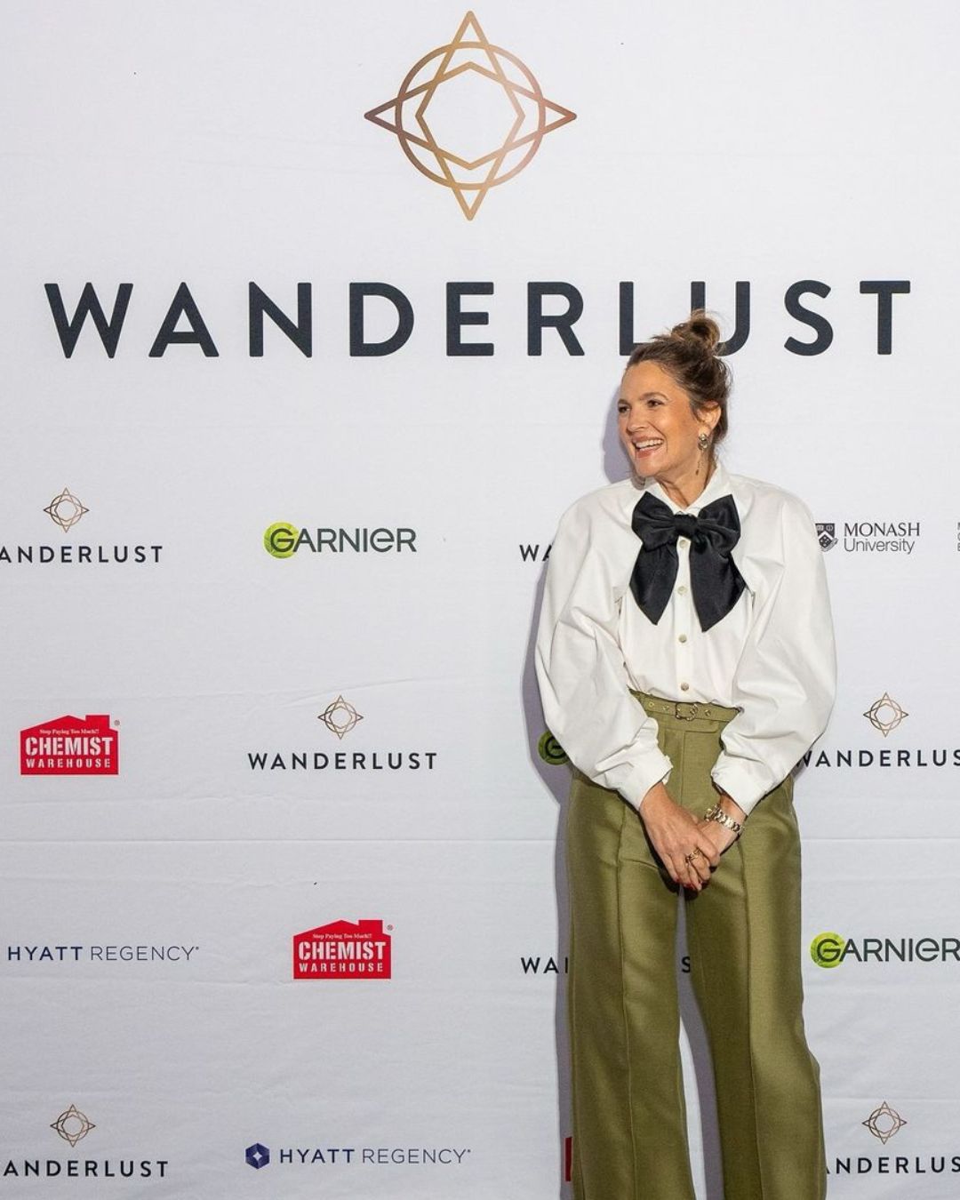 Drew Barrymore wears FORD MILLINERY at Wanderlust True North Event