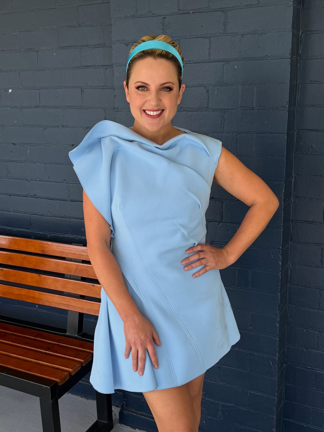 TV presenter Lizzie Jelfs wears 