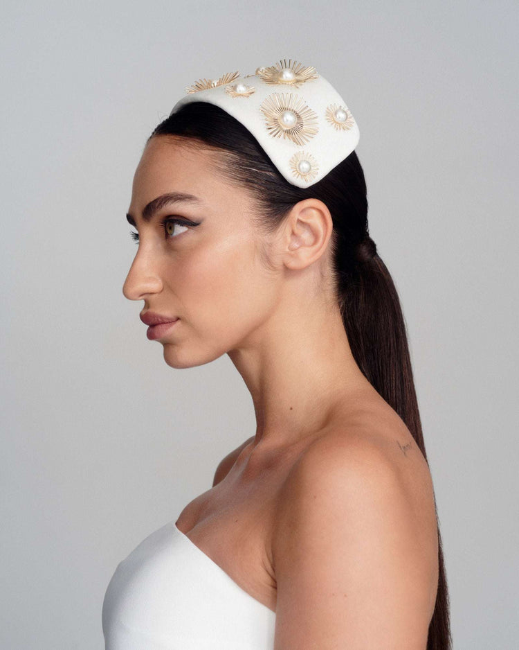 SOL Matte Cream & Gold - FORD MILLINERY