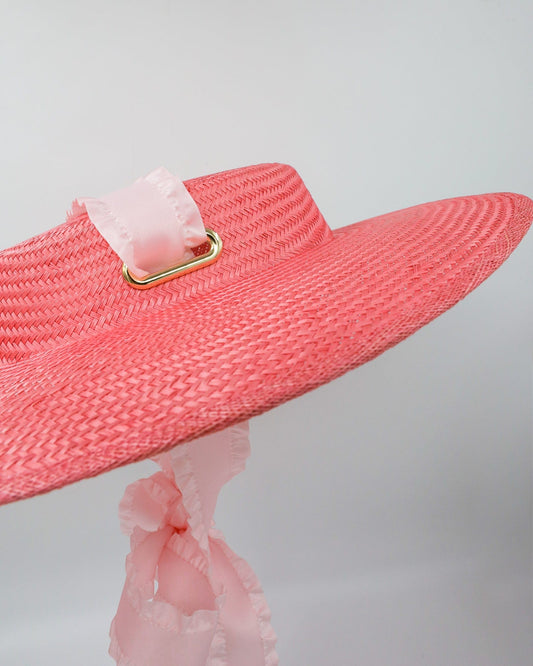 ANNIE Hat (coral) Default Title - FORD MILLINERY