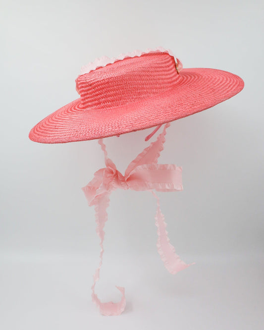 ANNIE Hat (coral) Default Title - FORD MILLINERY