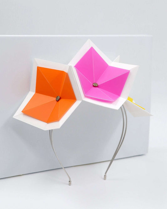 BALMAIN (citrus w-white) - FORD MILLINERY