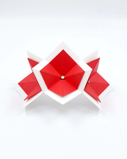 BALMAIN (red w- white) - FORD MILLINERY