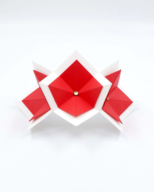 BALMAIN (red w- white) - FORD MILLINERY