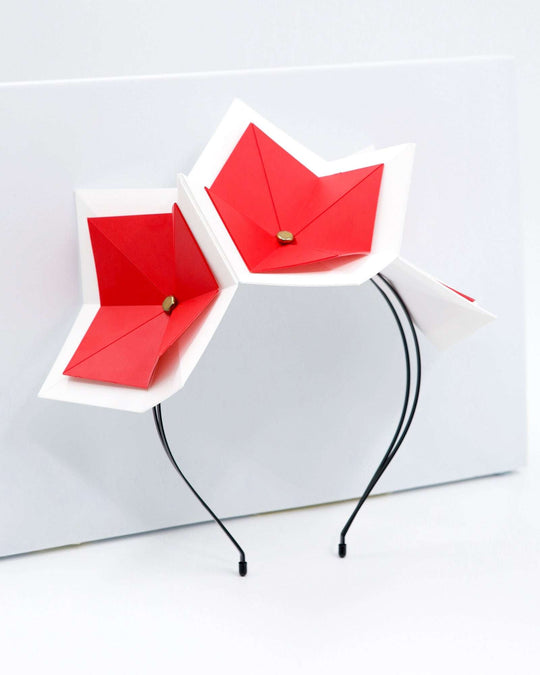 BALMAIN (red w- white) - FORD MILLINERY