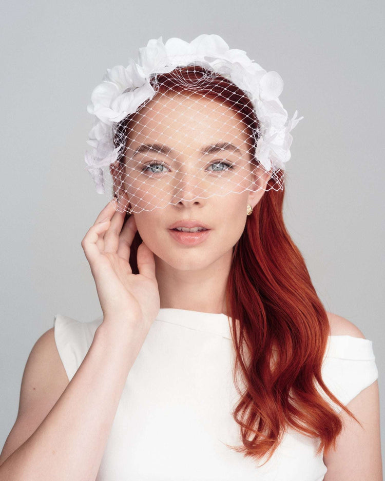 BUTTERFLY KISSES Bridal White - FORD MILLINERY