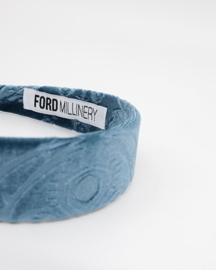 DERINYA Flat Headband (antique blue)