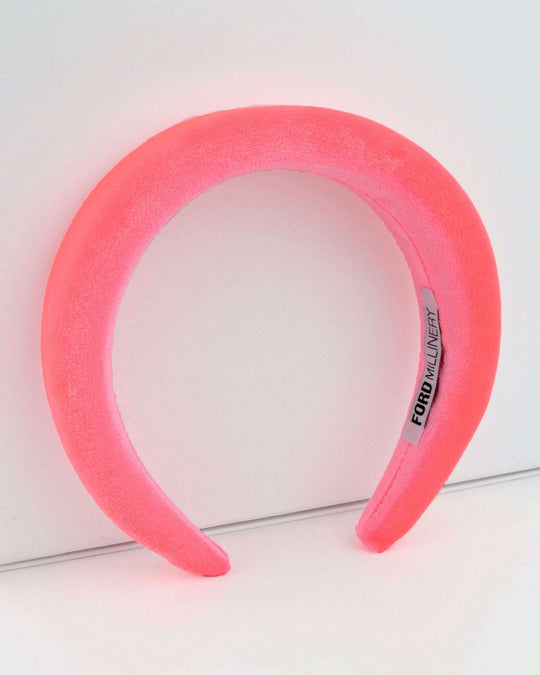 RACHEL (fluro pink velvet) - FORD MILLINERY