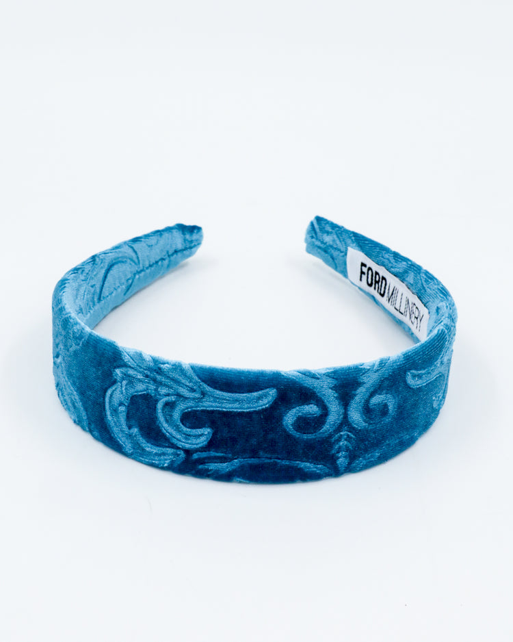 DERINYA Flat Headband (blue lagoon)