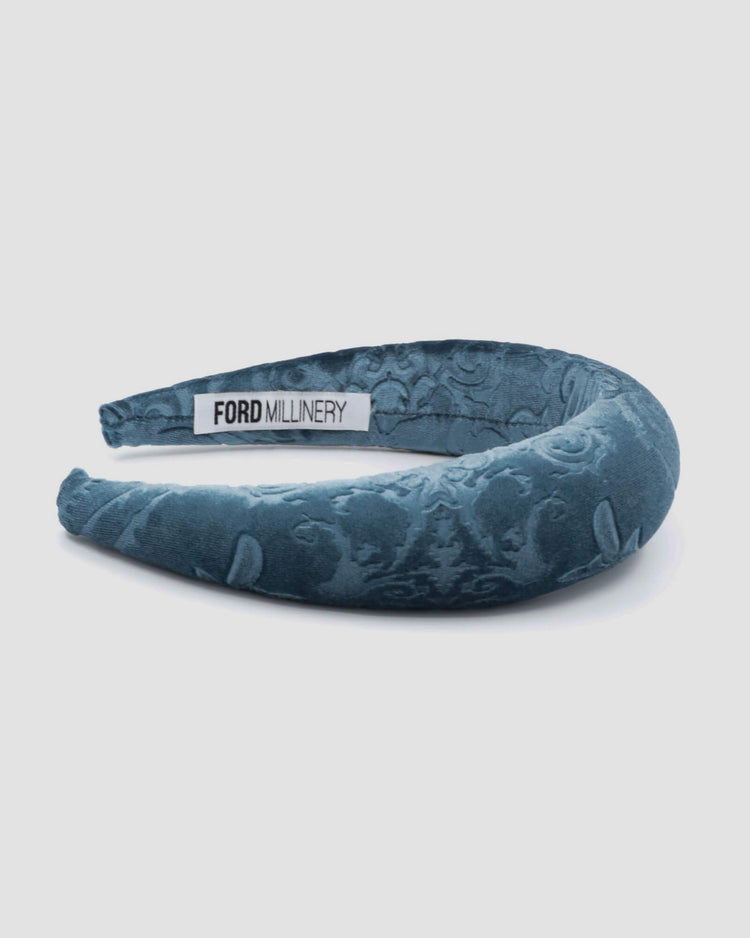 DERINYA Padded Headband (antique blue)