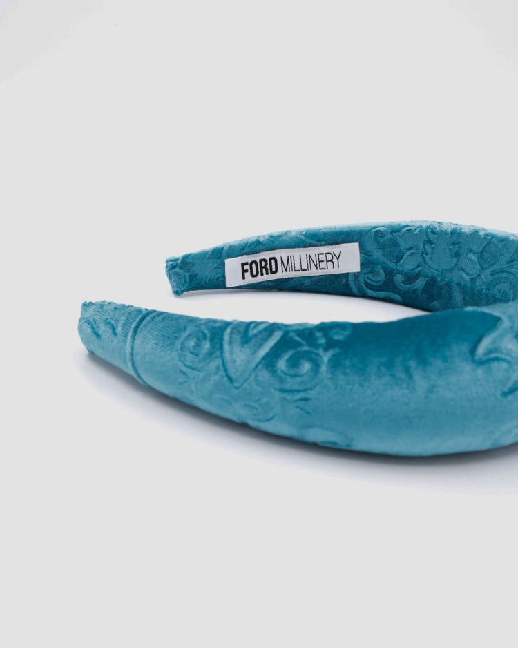 DERINYA Padded Headband (blue lagoon)