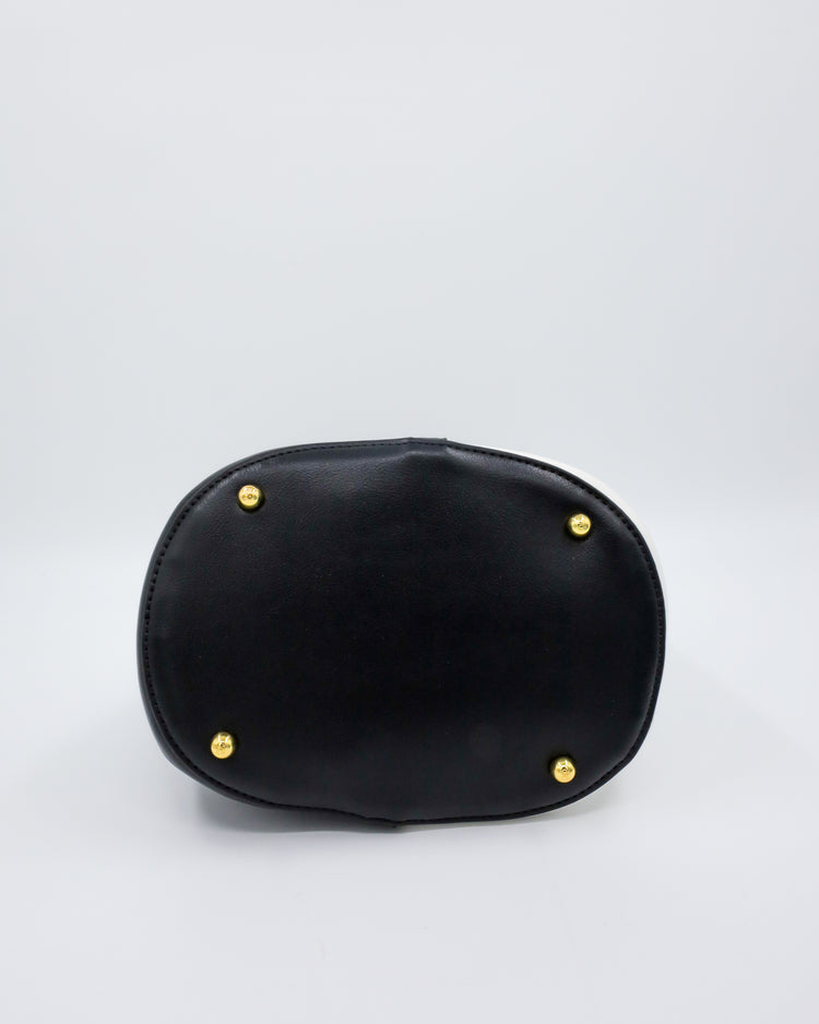 LANA BAG (black and white) - FORD MILLINERY
