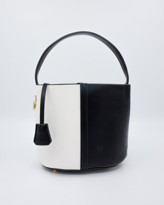 LANA BAG (black and white) - FORD MILLINERY