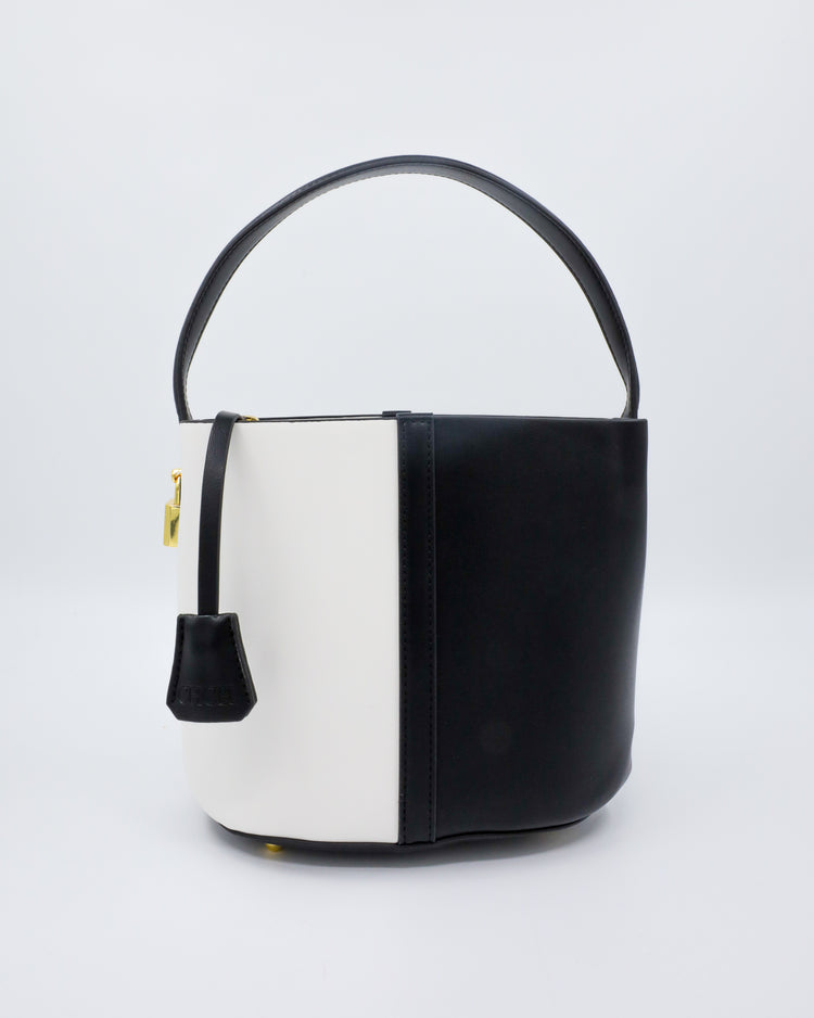 LANA BAG (black and white) - FORD MILLINERY